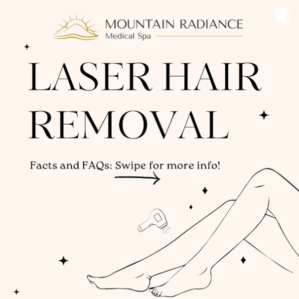 Laser hair removal social post