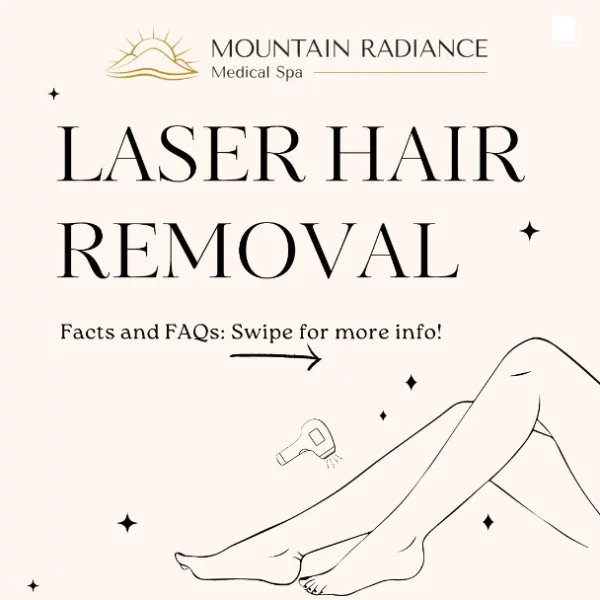 Laser hair removal social post